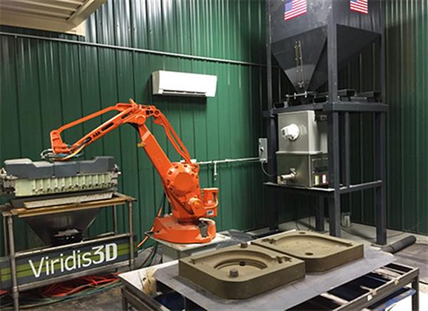 EnvisionTEC与Viridis 3D合作为铸造厂生产机器人3D打印系统