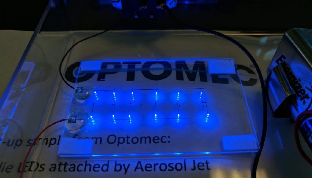 Optomec在ICFPE 2017展会上展示其柔性电子3D打印机Aerosol Jet