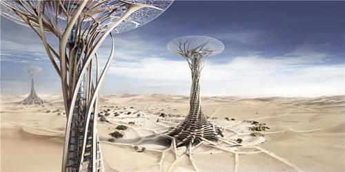 清华建筑设计团队利用3D打印  欲在沙漠中建立起摩天大楼
