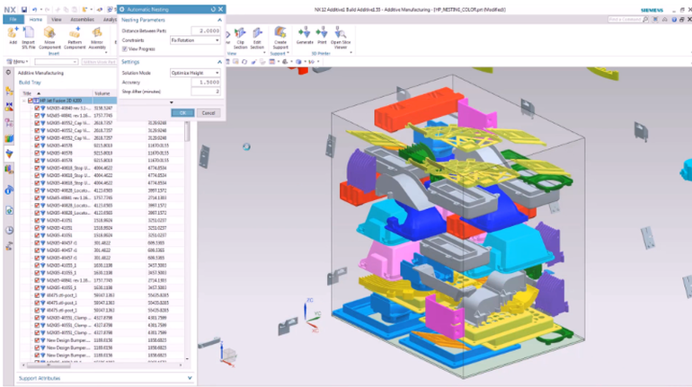 西门子联合HP推出用于Multi Jet Fusion 3D打印机的新软件套件