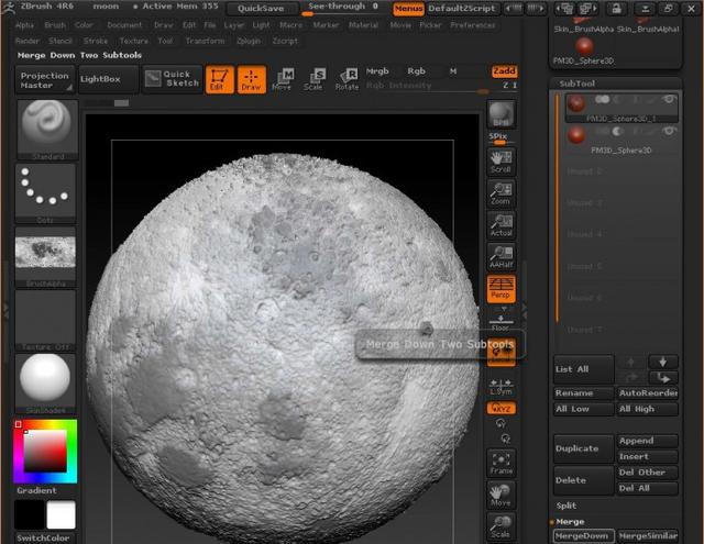 ZBrush软件建模教程：教你设计出月球灯3D模型