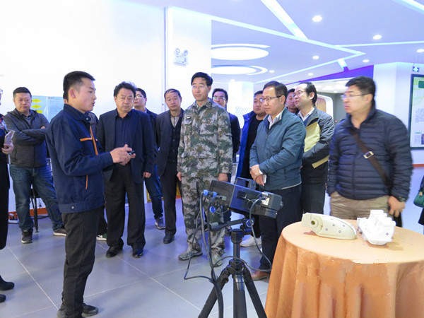 甘肃建院院长田树涛率队赴甘肃伯骊江3D打印科技有限公司观摩