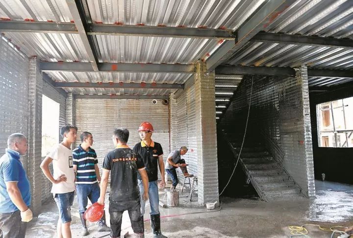江西首幢3D打印房屋在赣州宁都县诞生