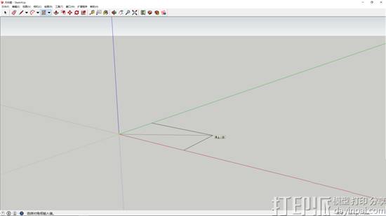 3D建模教程：用Sketchup软件画一个3D立方体