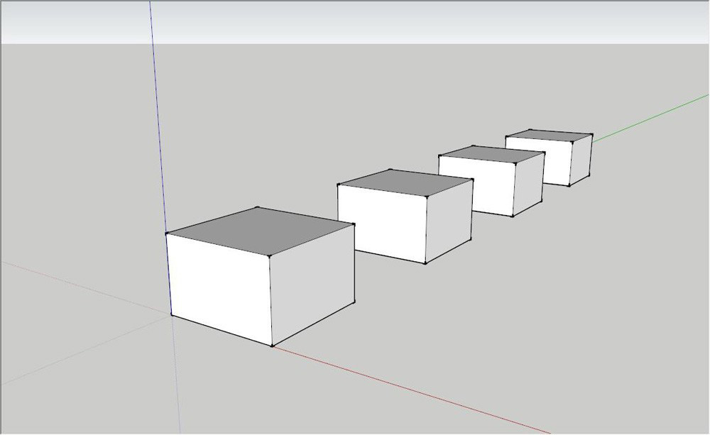 3D建模软件SketchUp使用技巧：创建模型阵列并移动