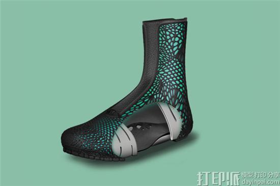 Leedoff工作室开发出能自动适应脚掌的3D打印靴子 并获得设计大奖