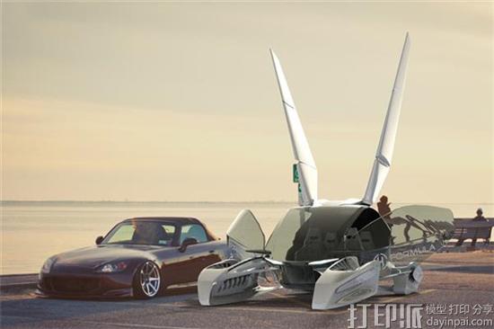 能飞的汽车！ Hoversurf展示3D打印Formula飞车 售价不到10万美元