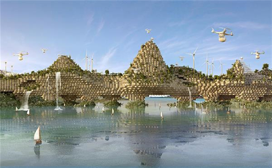 比利时设计师设想用3D打印“农业桥梁”重建被ISIS毁坏的伊拉克摩苏尔