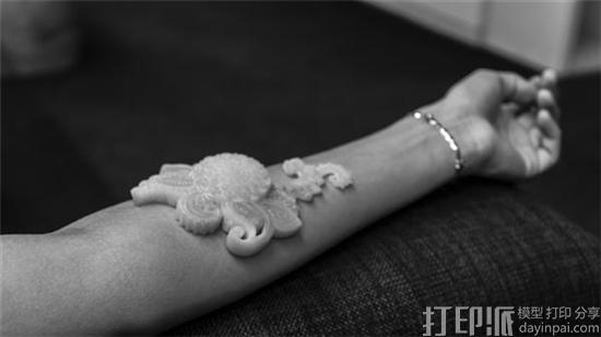 英国研究生设计3D打印“触觉纹身”希望引起人们对纹身文化的思考