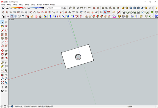 3D模型设计软件SketchUp草图大师中打洞、挖孔的技巧分享