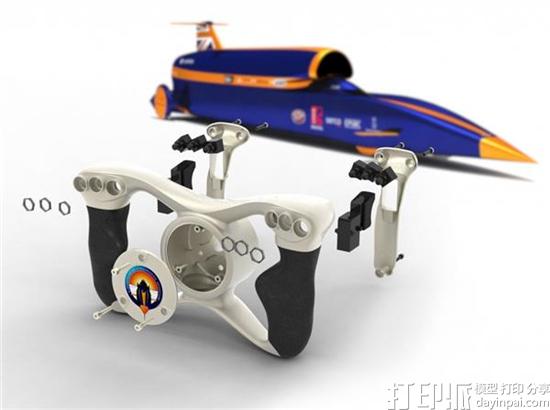 极速飞车 3D打印车头帮助Bloodhound汽车达到时速1600公里