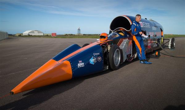 极速飞车 3D打印车头帮助Bloodhound汽车达到时速1600公里
