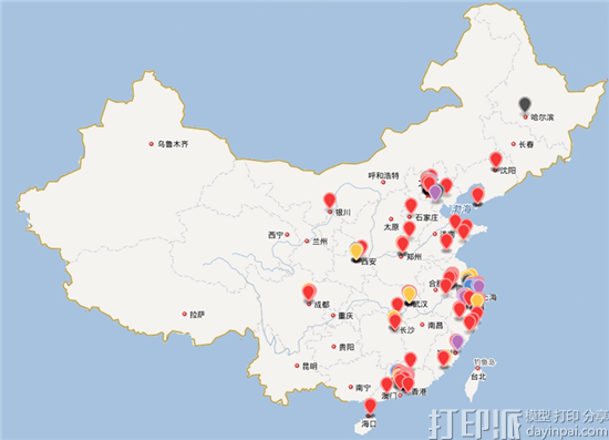 北上广领衔 我国3D打印企业地理分布格局分析