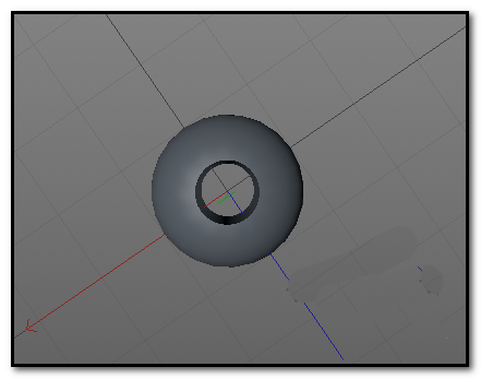 C4D怎么给球体挖一个洞?