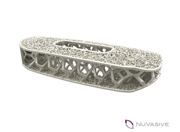 NuVasive推出用于脊柱手术的新3D打印钛植入物