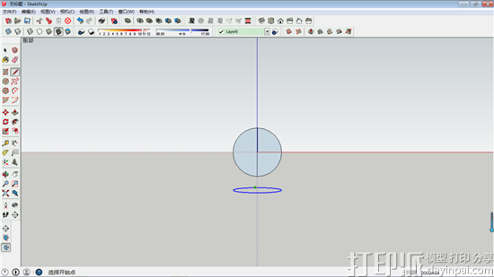 SketchUp草图大师建模教程：教你快速画一个球体3D模型