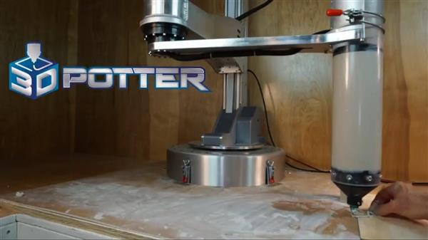 3D Potter推出最先进的陶瓷3D打印机Potterbot XLS-1 售价13900美元