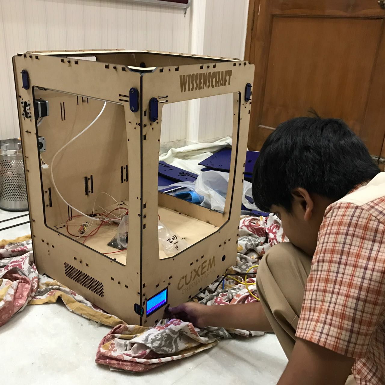 印度12岁高中男孩成功自制自己的3D打印机
