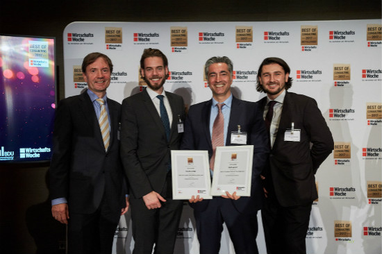 EOS增材思维部门荣获德国杂志《商业周刊》“2017最佳咨询评选”奖