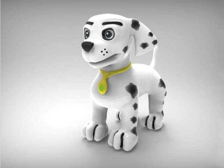 斑点狗3d模型