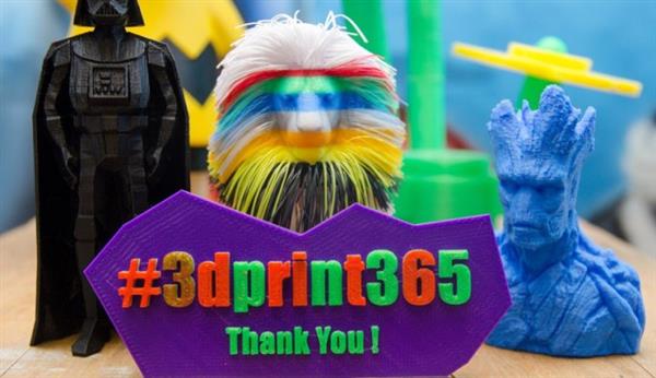 南非制造商Tom van den Bon成功完成了365天的3D打印挑战