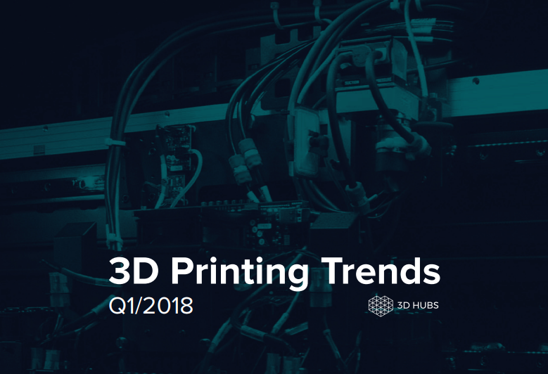 3D Hubs发布了2018年第一季度3D打印趋势报告