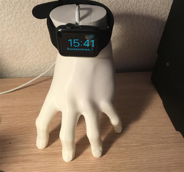 Apple Watch的完美充电支架，3D打印的“Thing”手！