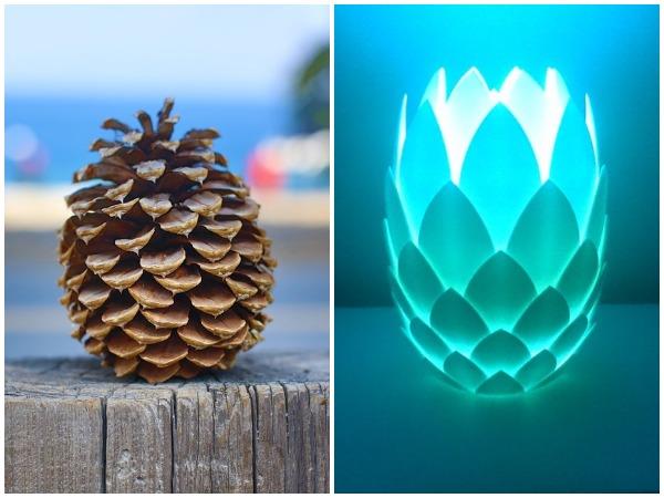 DIY家居装饰：3D打印这个发光pinecone灯